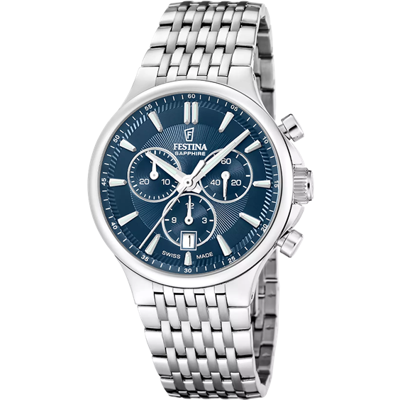 Montre Festina Homme Swiss Made in Acier F20093/2 - F20093/2